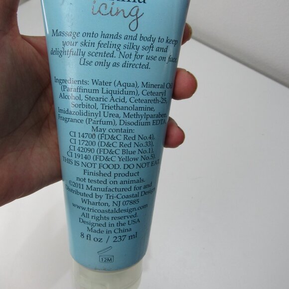 Simple Pleasures Vanilla Icing Rejoice in the Lord Hand and Body Cream 8oz 237ml - Picture 3 of 3